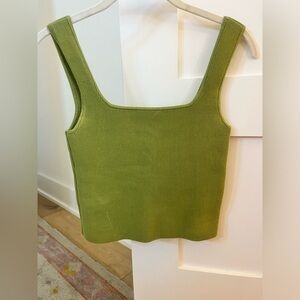 REFORMATION GREEN TANK TOP